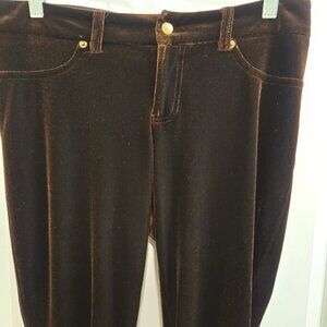 Equestrian Designs Chocolate Brown Velvet Jeans